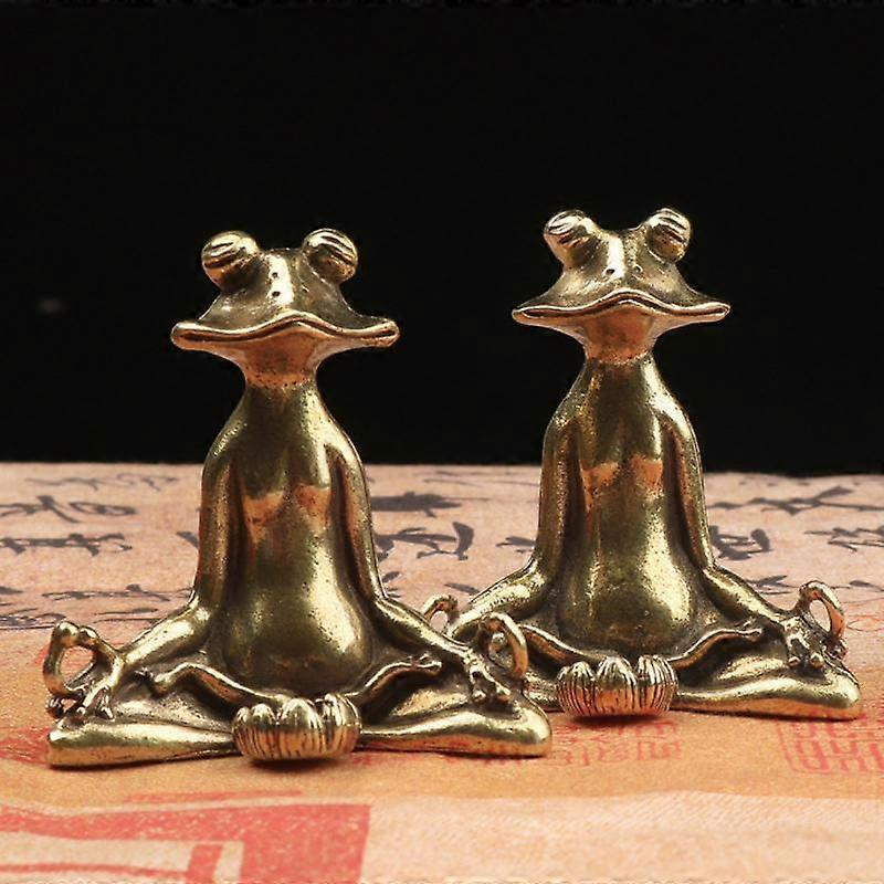 Retro Zen Frog Ornament