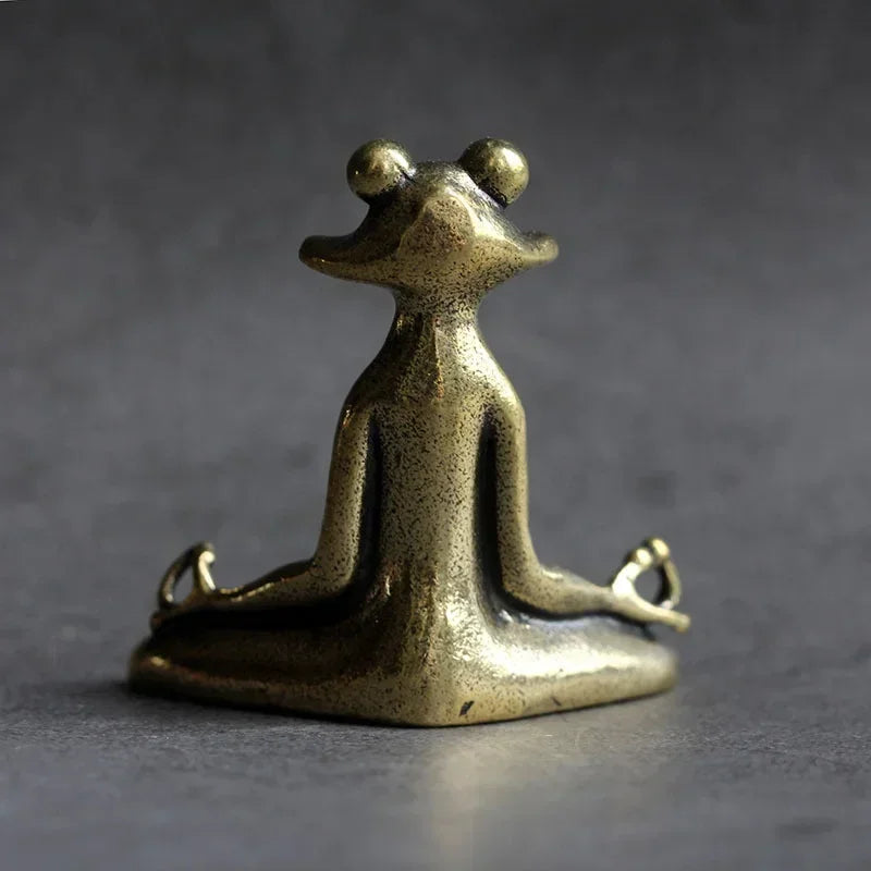 Retro Zen Frog Ornament