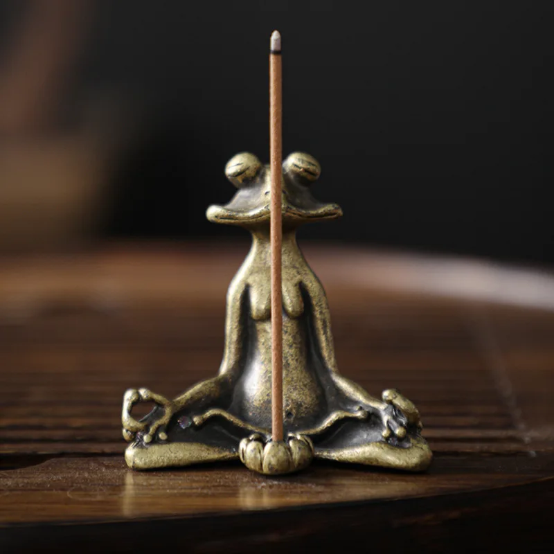 Retro Zen Frog Ornament