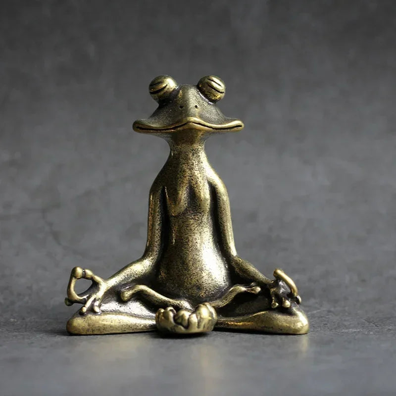 Retro Zen Frog Ornament