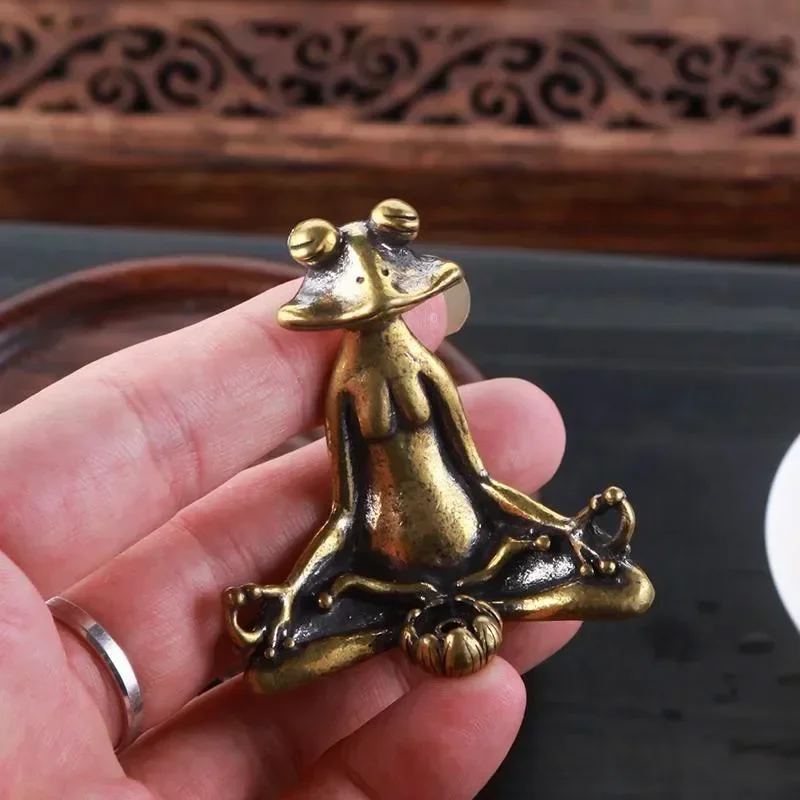 Retro Zen Frog Ornament