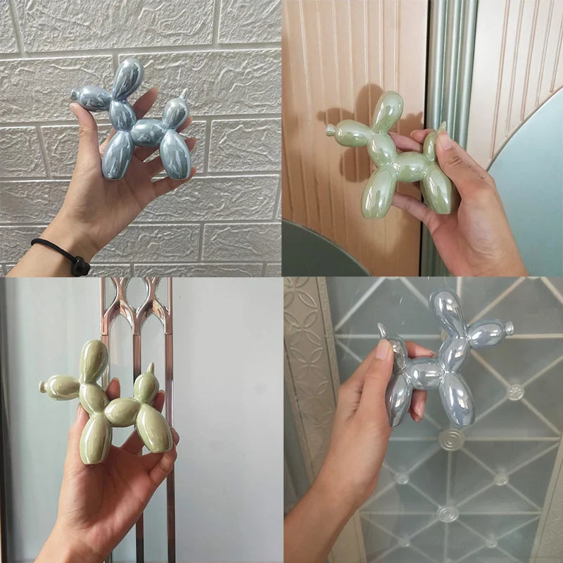Ceramic Balloon Dog Abstract Ornament