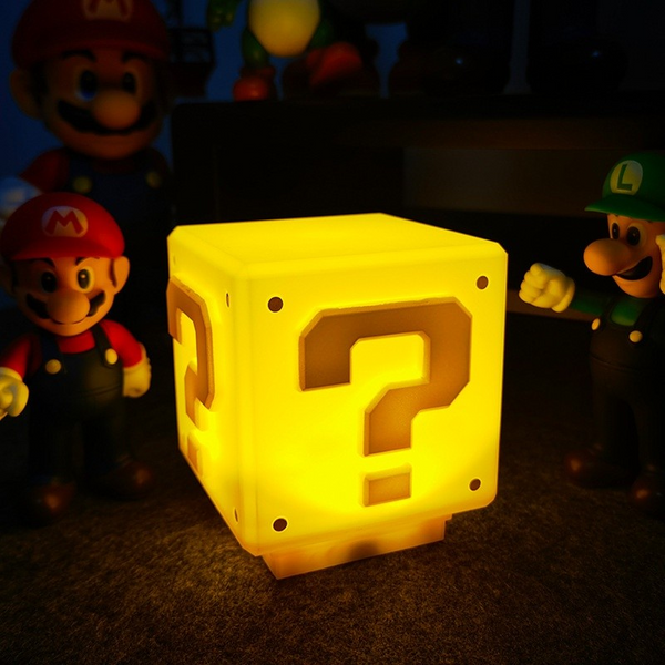 Mario Question Mark Night Light with Music