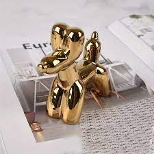 Ceramic Balloon Dog Abstract Ornament