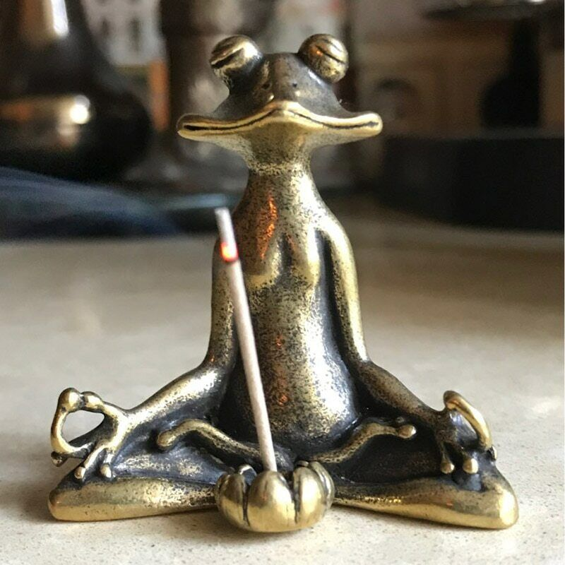 Retro Zen Frog Ornament